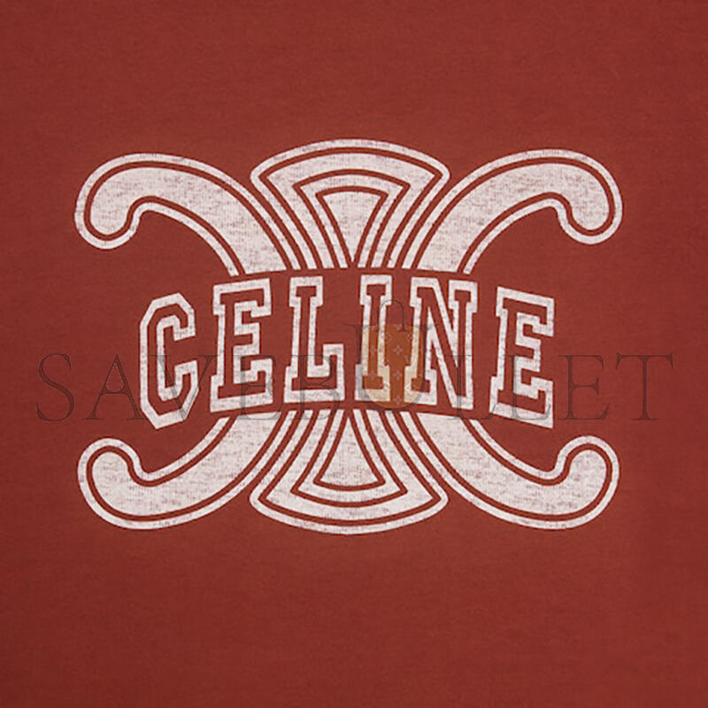 CELINE 70'S T-SHIRT IN COTTON JERSEY RX0CH671Q.GAE1